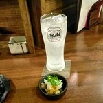 チューハイと突き出し