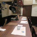 あなごと日本酒 なかむら - カウンター席