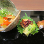 あなごと日本酒 なかむら - 前菜です