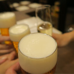 あなごと日本酒 なかむら - ビールで乾杯