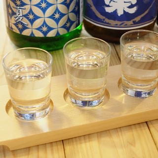 We always have over 20 types of sake that go well with whale dishes.