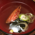 すし徳 - エビの頭のお吸い物〜✧*｡(ˊᗜˋ*)✧*｡
