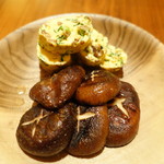 虎茶屋 - 椎茸と玉子焼