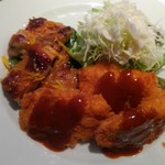ラ・クレール - 豚カツと鶏柚子焼