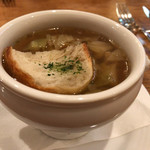 レストランASA - ★★★☆  具沢山のスープ スッキリしてるのにコクがあって粗挽きミンチやお野菜がたっぷり