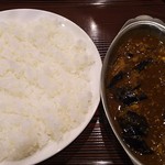 中華 大島 - 茄子と挽肉カレー