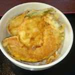 手打うどん わか竹 - 小野菜天丼（2016.12）