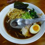 元祖ケンチャンラーメン - 存在感ありすぎのレンゲ