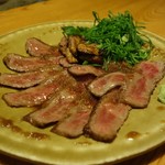 手打蕎麦 とし庵 - 和牛サーロインのたたき風