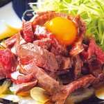 Grilled Yonezawa beef yukhoe