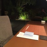 海のしょうげつ - 夕食の席です。