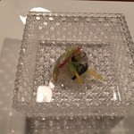 海のしょうげつ - 鰈昆布〆五色あえです。