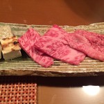 海のしょうげつ - 飛騨牛ロース焼きです。