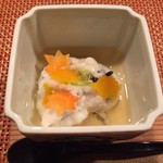 海のしょうげつ - 地の甘鯛吹き寄せ蕪蒸しです。