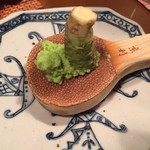 海のしょうげつ - わさびはすりおろしで頂けます。