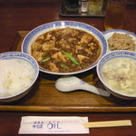 中国菜 オイル - 四川麻婆豆腐ランチです