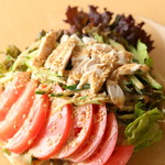 Bang Bang Chicken Salad (with sesame dressing)