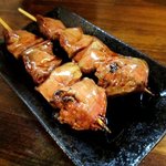 旨焼　まる好 - 鶏串(白レバー)！(2016,11/30)