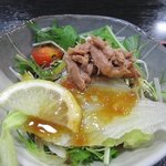 平山温泉　湯の蔵　お食事処わらじ - セットのサラダです。