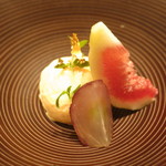 來経 - 鳴門金時のアイスクリーム　巨峰と無花果