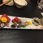 161129長野　つらつら　刺身盛り合わせ