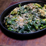 炉ばた焼　しばらく - ちぢみほうれんそう