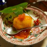 比良山荘 - 柿のアイス＆フユイチゴ