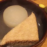 炭火串焼 初代バッジョ - おでん(大根、厚揚げ)
