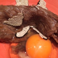 鳥茂 - すき焼き風にトリュフ