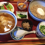 源氏 蕎麦 - Aランチ 山かけそば&湯葉あんかけ丼