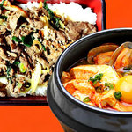 韓式烤肉蓋飯+韓式豆腐鍋