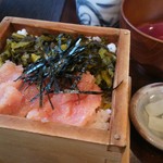 越前手打ちそば  そばーず2nd - めんたい高菜せいろ御飯