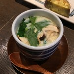 小川の魚 - 松茸の茶わん蒸し