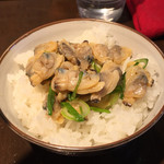 2016年12月10日の、あさりのっけご飯