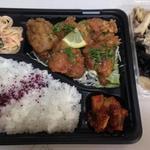 Yuzunohana Dainingu - ﾄﾘ肉ﾚﾓﾝ和え弁当 500円   無限きのこ 380円