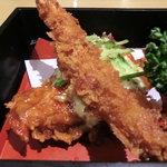 フクラ家 - 海老フライと鶏南蛮（特上フクラ家膳）