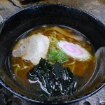 にく友食堂 - プラス200円で半ラーメンに変更できます