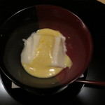 銀座一期 - 胡麻豆腐とごまみそかけ。絶品でした。