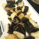 ヤマトイモの磯部揚げくれたよ