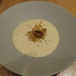 ル モンド グルマン - セップ茸のヴルーテ フォアグラのソテー