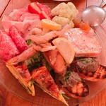 オステリア イマムラ - 本日の前菜盛り合わせ