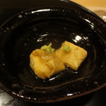 銀座一期 - あげた湯葉です。これも絶品。