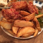 普通の食堂いわま - ◎フライドポテトと鶏のから揚げ～