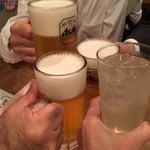 普通の食堂いわま - ◎久々の乾杯～～☆
