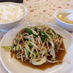 Chuugokuryouri Marushou - 春雨入り野菜炒め定食 850円