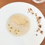 シエル エ ソル - 栗のスープ　ほうじ茶のムソーズ