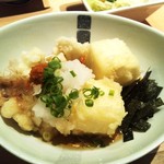Uotami - 真鱈白子と豆腐の揚げ出し