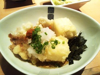 Uotami - 真鱈白子と豆腐の揚げ出し