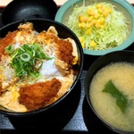 松のや - 親子チキンももカツ丼。¥490。