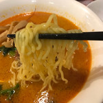 Bamiyan - 麻辣担々麺の麺アップ